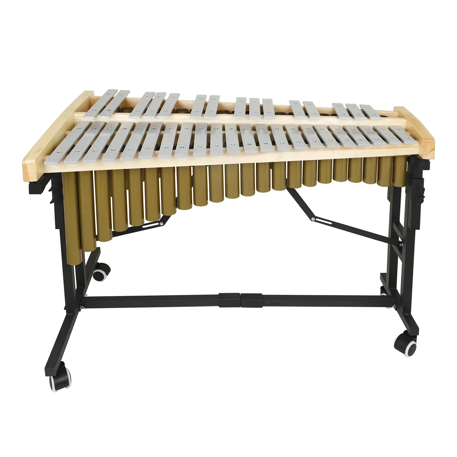 MBAT 37-note Marimba Vibraphone Aluminium Plate Orchestra Symphony Orchestra with Adjustable Pulley Stand Percussion Instruments