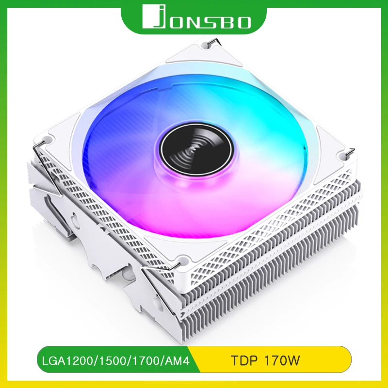 JONSBO 에어 쿨러 다운 압력 PWM ITX CPU 쿨러 팬, 인텔 LGA1200 1150 1700 AM4 TDP 170W, HX4170D