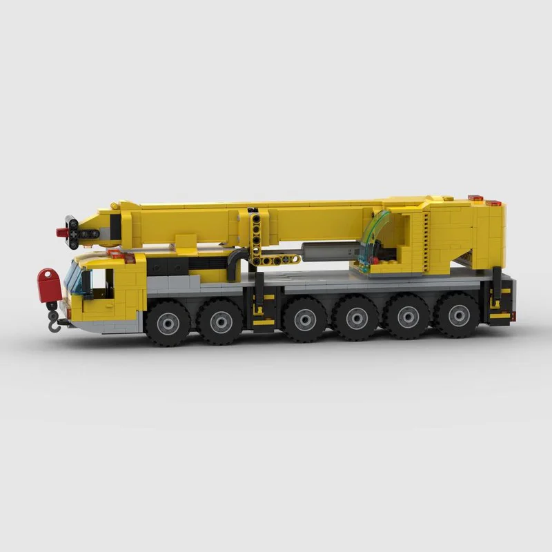 

City Car Model MOC Building Bricks Heavy-Duty Crane Modular Technology Gifts Holiday Assemble Children Toys Suit