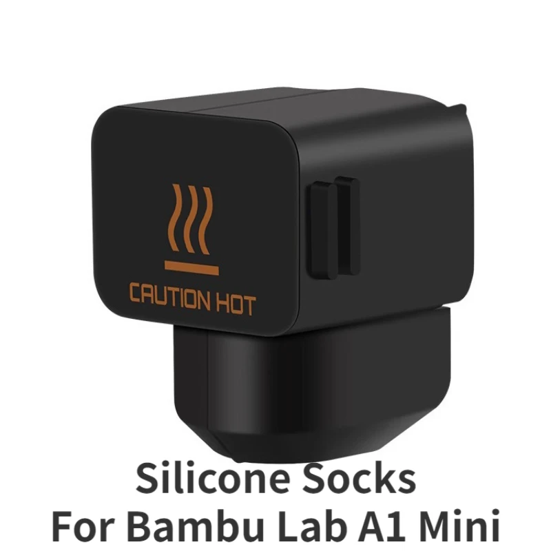 Silicone Socks For Bambu Lab A1 Mini Heating Block Parts, Wholesale A1-mini Hot end Heat Insulation Case Cover Black