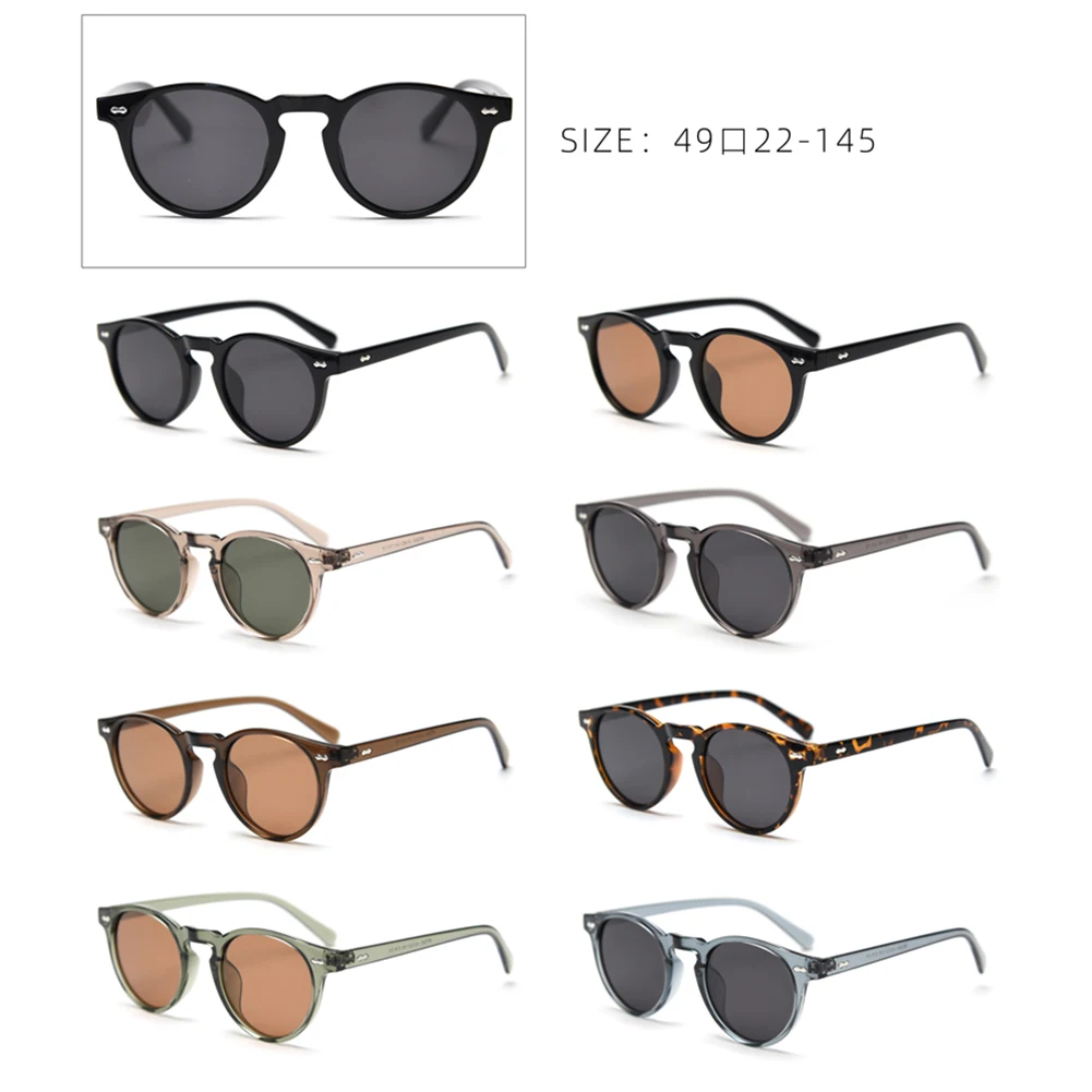 Peekaboo green blue TR90 polarized sunglasses retro women korean style vintage sun glasses for men uv400 gift items uv400