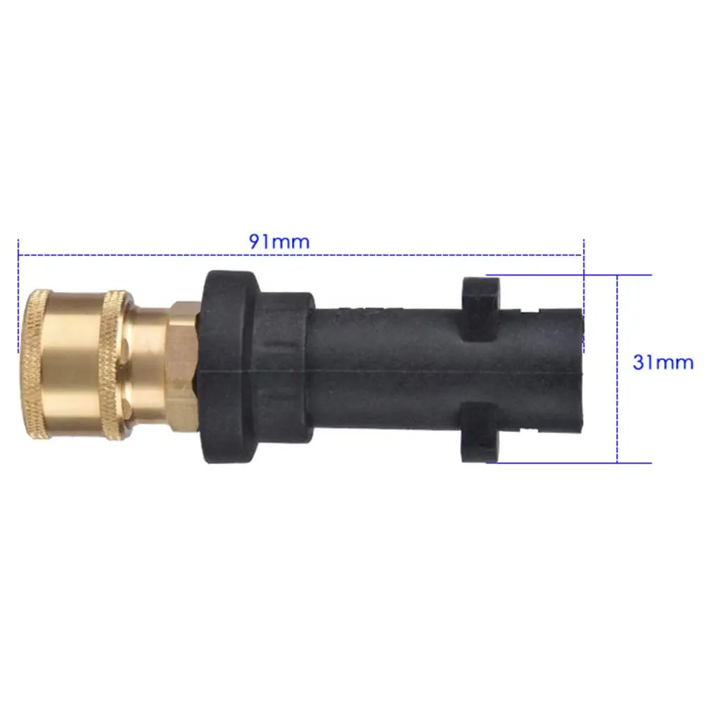 Adaptor High Pressure Washer Nozzle 1/4 Inch Accessory Replacement For Karcher Part Quick Connector New