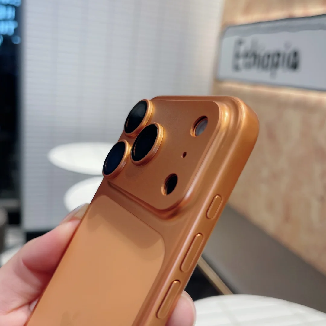 ملحقات عدسة الكاميرا لهاتف آيفون 17 برو ماكس زجاج مقسى 360 °   واقي كاميرا معدني شامل بالكامل