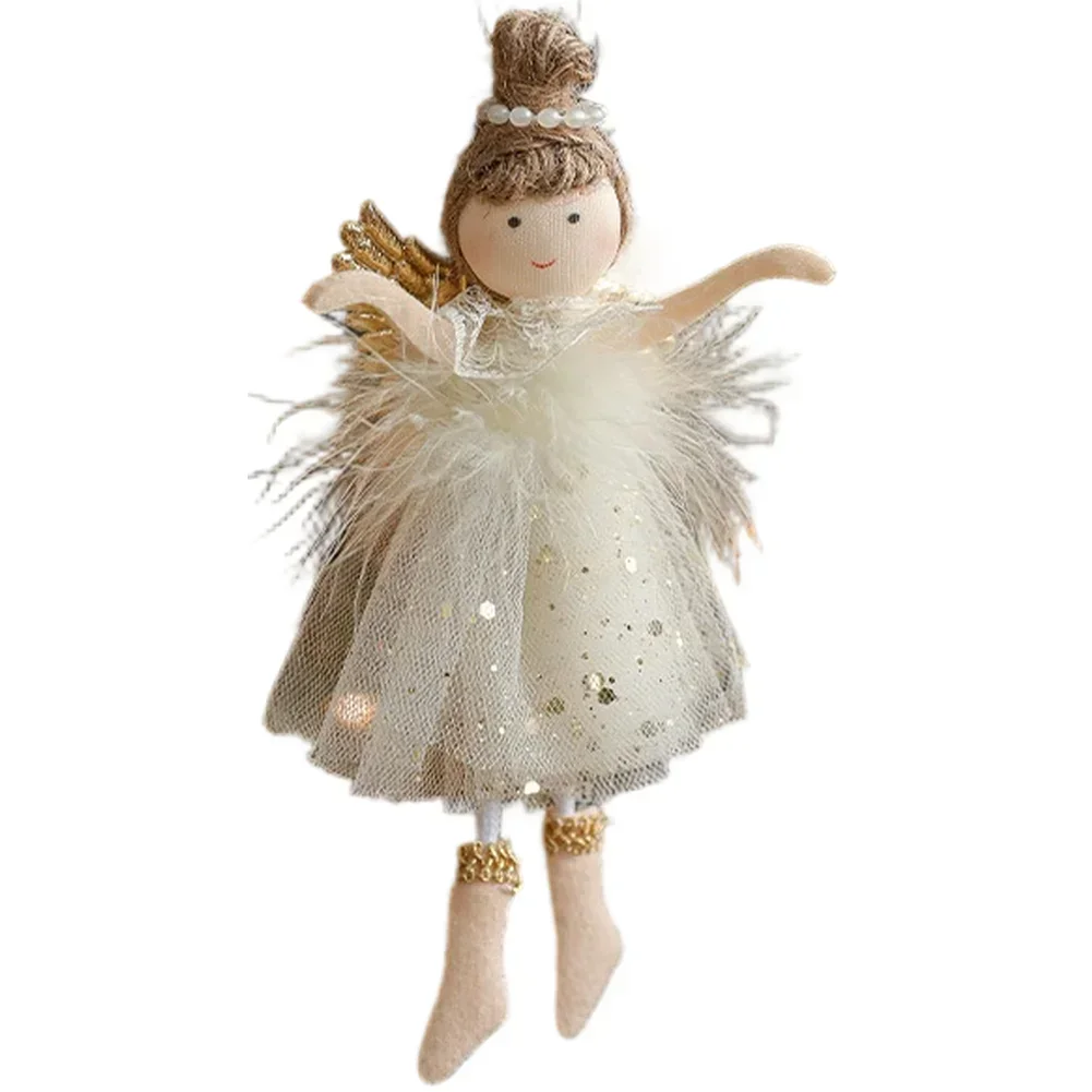 

Soft Fabric and Mesh Christmas Angel and Girl Hanging Ornament Pendant for Decorative For Tree and Holiday Use