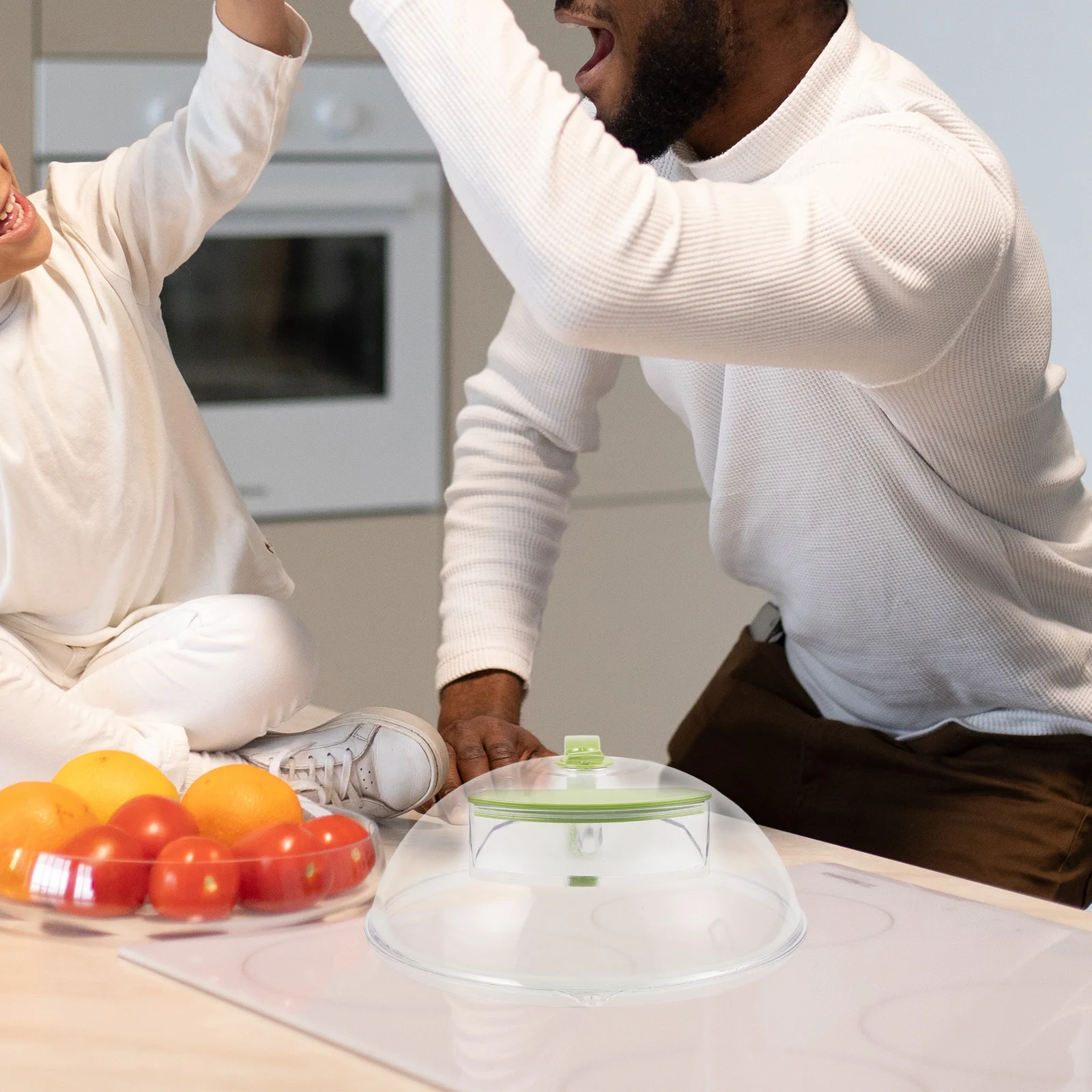 

Microwave Splatter Cover Food Plate Covers Lid Guard Dish Oven Ventilated Kitchen Helper Retain Freshness Easy Clean High