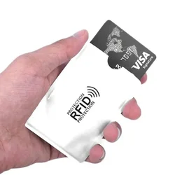 10pcs/lot Card Case Anti-Scan Credit RFID Card Protective Anti-Magnetic Holder Bag