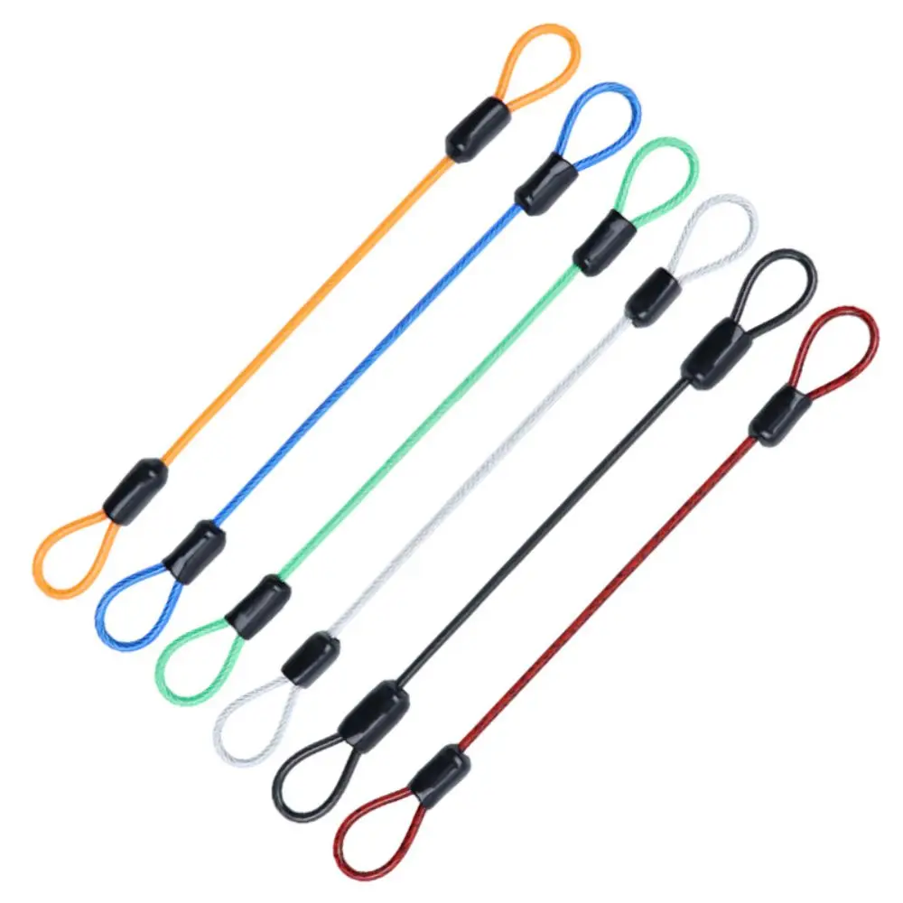 Heavy Duty PVC Coating Security Cable Lock Anti-Theft Anti-Drop Steel Wire Rope Adjustable Luggage Cable Lock Outdoor Travel