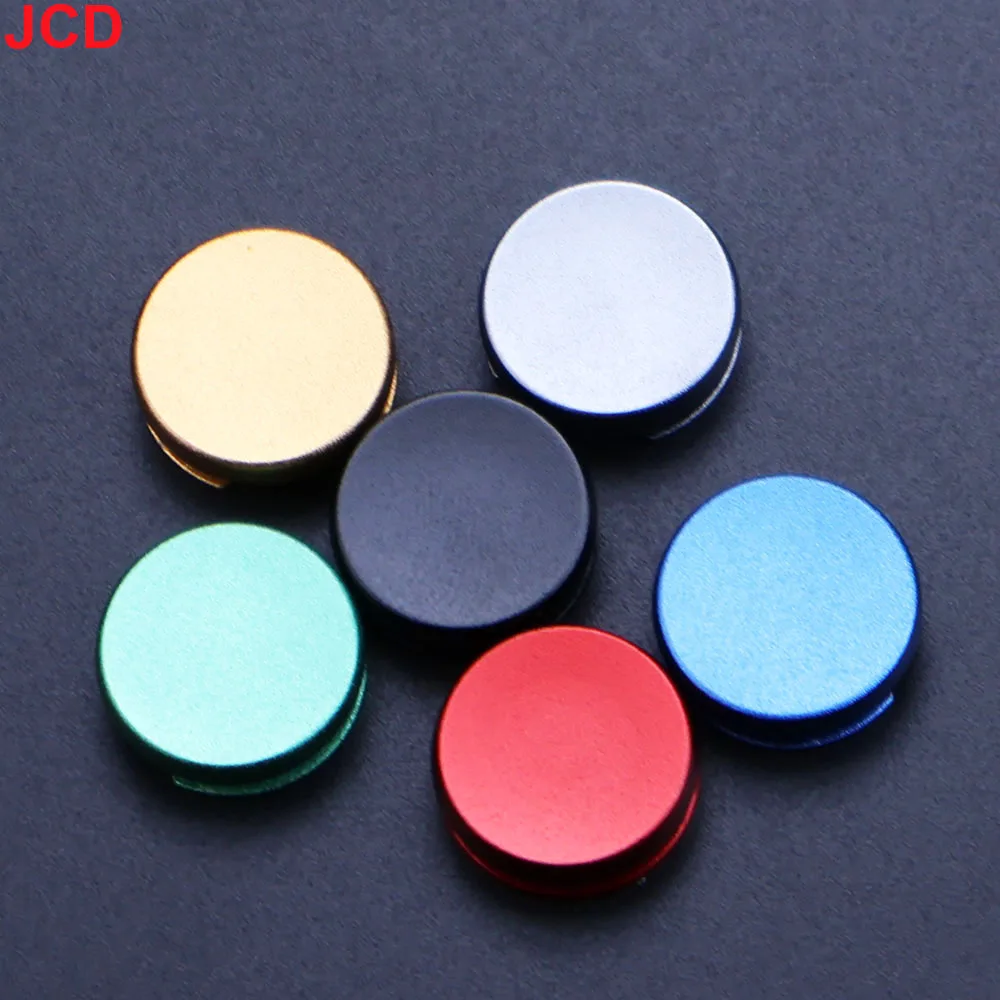JCD 1Pcs Metal Buttons For 3DS 3DSXL 3DSLL Analog Controller Stick Cap 3D Joystick Cap For New 2DS 3DS LL XL Thumbstick Button