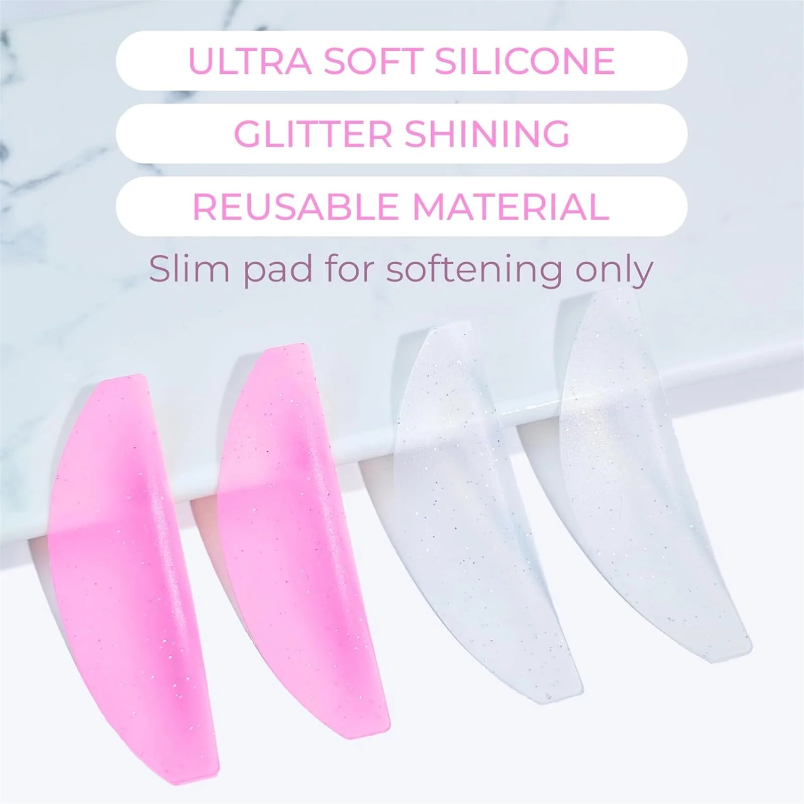PERMANIA 1 Pair Lash Softening Pads Silicone Eyelash Perm Pads Lashes Rods Shield Lifting Eyelash Accessories Beauty Health Tool