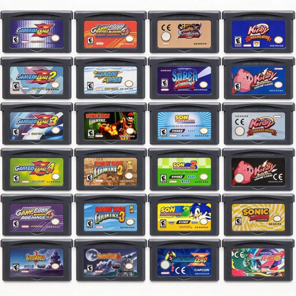 Poke GBA Video Cartridge 32Bit Games Card Turbo Revival Summon Night Klonoa Advance Wars Shining Soul Metal Slug BreathFire II