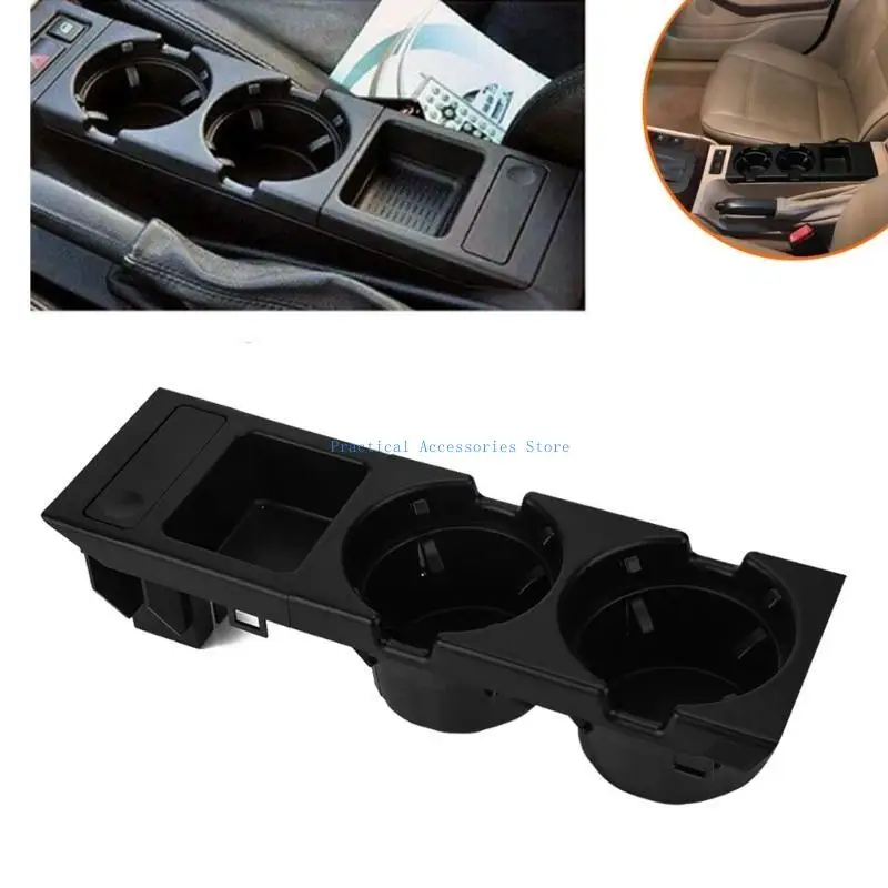U75E حل تخزين المشروبات المستقرة حامل السيارة المقاوم للاهتراء حامل كأس السفر لـ E46 تعزيز راحة السفر #5