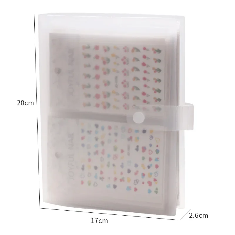 Plastic Nail Art Storage Book para Mulheres e Meninas, Display Mostrando Holder, Binder Book, Adesivo, Design de Ferramentas, 120Slots