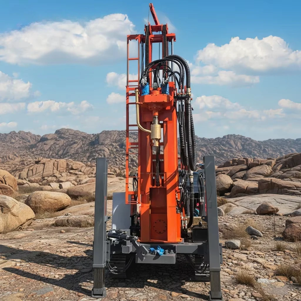 China Manufacturer Mobile Hydraulic Portable Water Well Drilling Rig Machine for Farm Agricultural Water Drilling