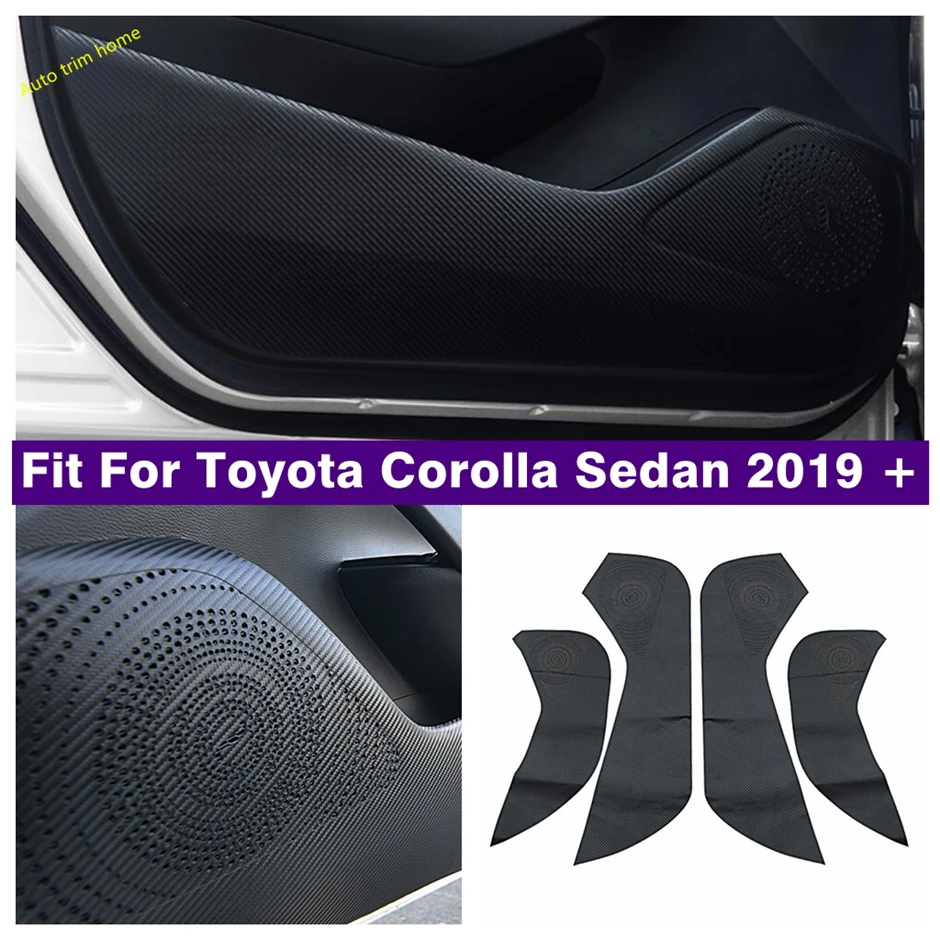 

Inner Door Scratchproof Anti Kick Pad Film Protective Decor Stickers Cover Trim For Toyota Corolla 2019 - 2024 Car Accessories