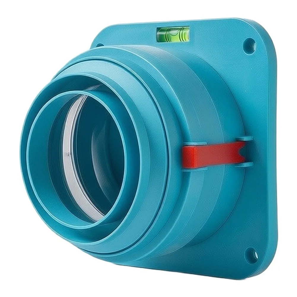 Galvanized Steel Housing One-Way Reverse Airflow Damper Compatible with 4 Inch 100mm Ducts for Kitchen and Bathroom