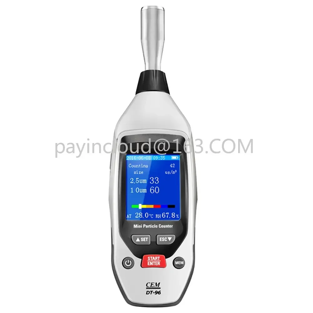 

Dust Particle Counter Detector CEM DT-96 PM2.5, PM10 Um Handled Portable