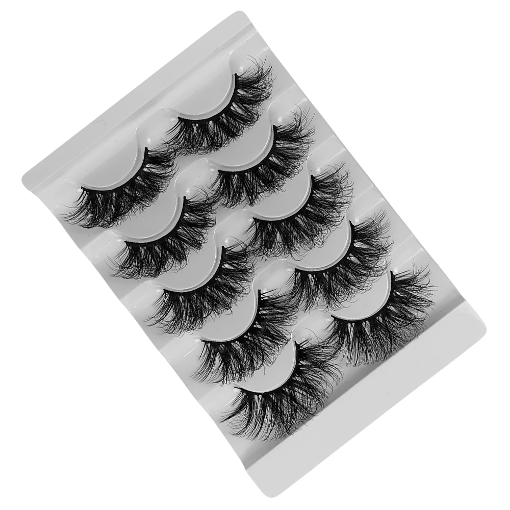 太くてふわふわのつけまつげ,5ペア,長持ち,見事なボリューム,エクステンション