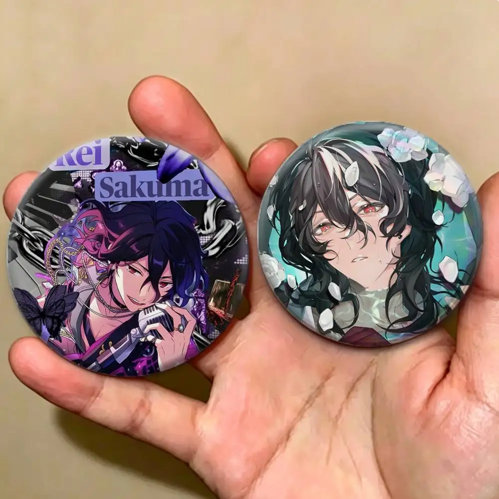S-Sakuma Rei Ensemble Stars Badges Creative Tinplate Button PinsBrooch Badge Clothes Backpack