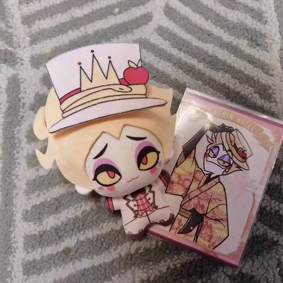 Stuffed Anime 10cm Lucifer Morningstar Plushie Hazbined Vox Plush Toys Doll Decoration Keychain Bakcpack Pendants Gifts view 2