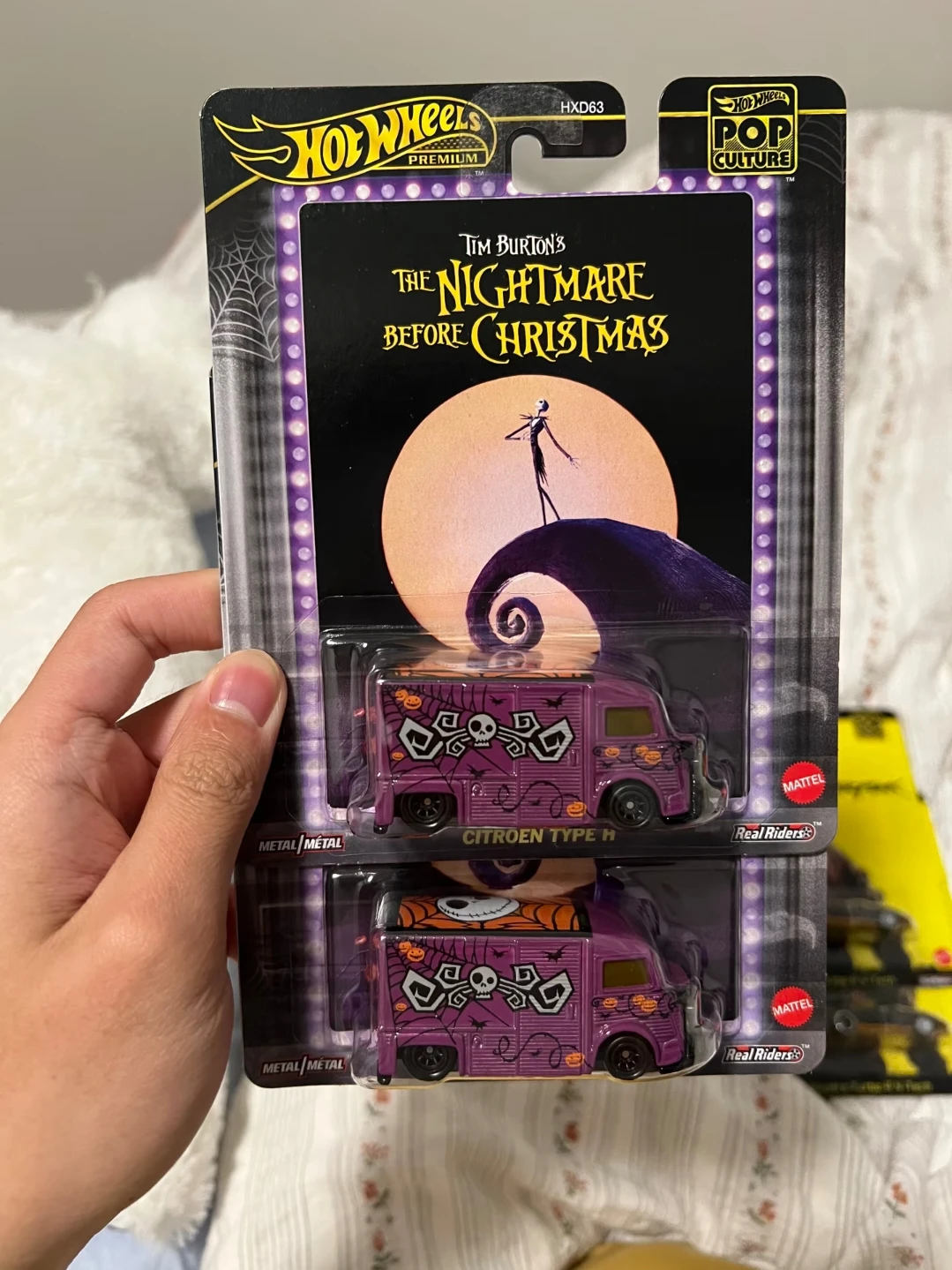 Hot Wheels HXD63-M Pop Culture Cyberpunk 2077 The Nightmare Before Christmas Airwolf Batman Batmobile Peanuts Snoopy Model Samochodu