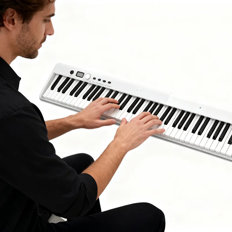 MIDI Electronic Piano Adult Beginner Foldable Electronic Organ 88keys Bluetooth Connection Pianos Thickened Piano Keyboard - Image 2