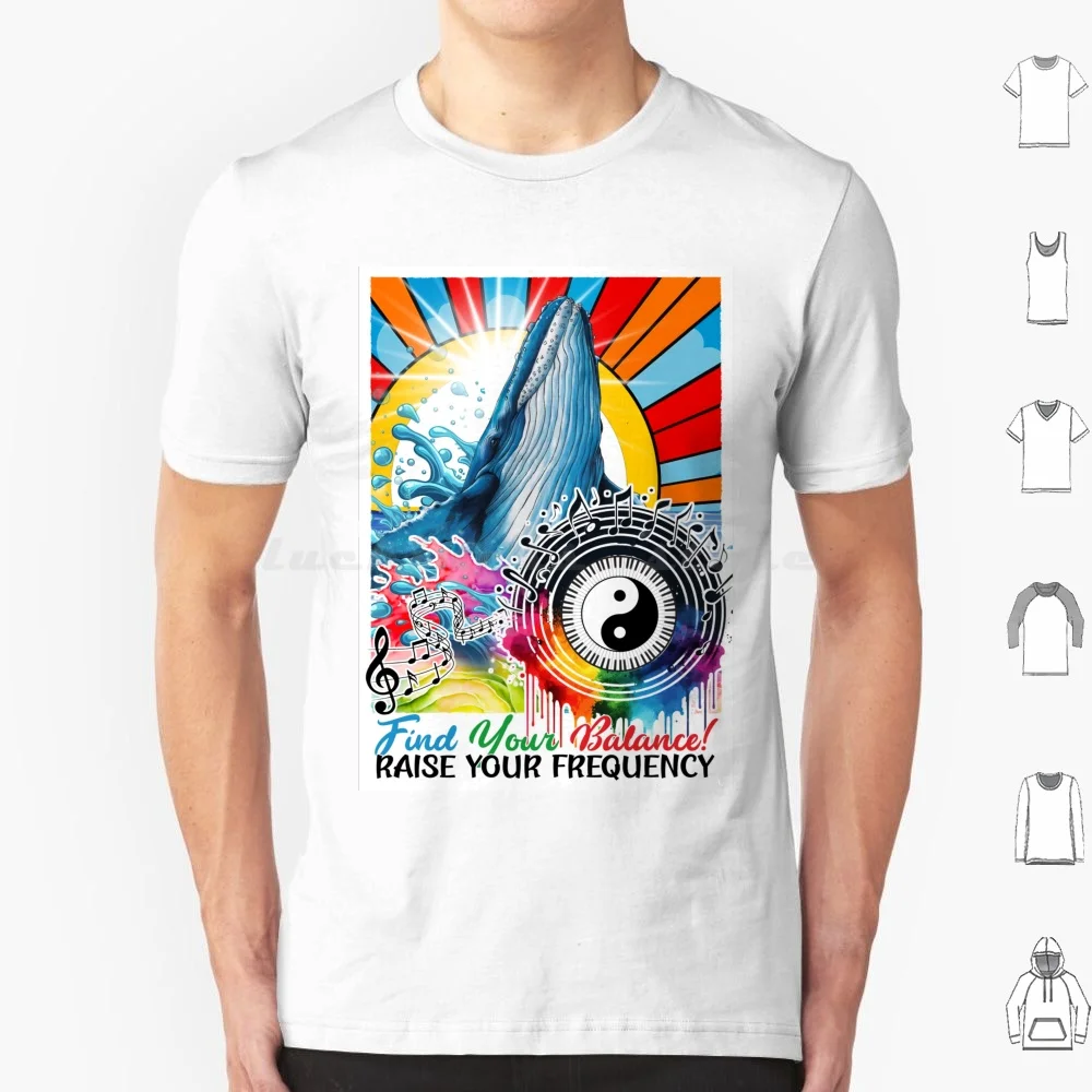 

Футболка Find Your Balance Raise Your Frequency, большой размер, 100% хлопок, духовное искусство, исцеление чакр, духовное исцеление, камни и