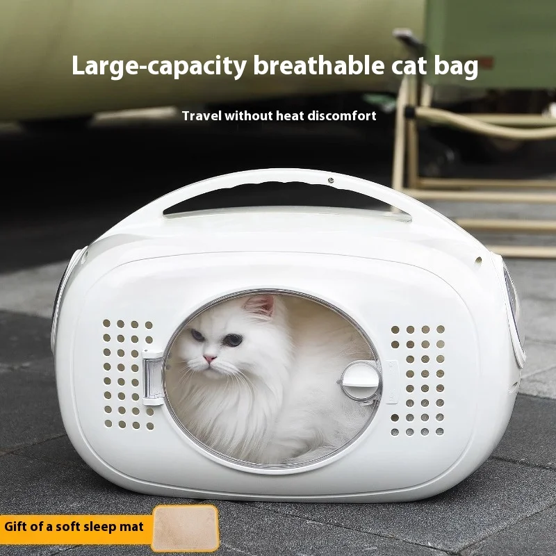 

Breathable Anti-Stress Cat Carrier Backpack Portable Pet Space Capsule Airline Approved for Cats Small Dogs