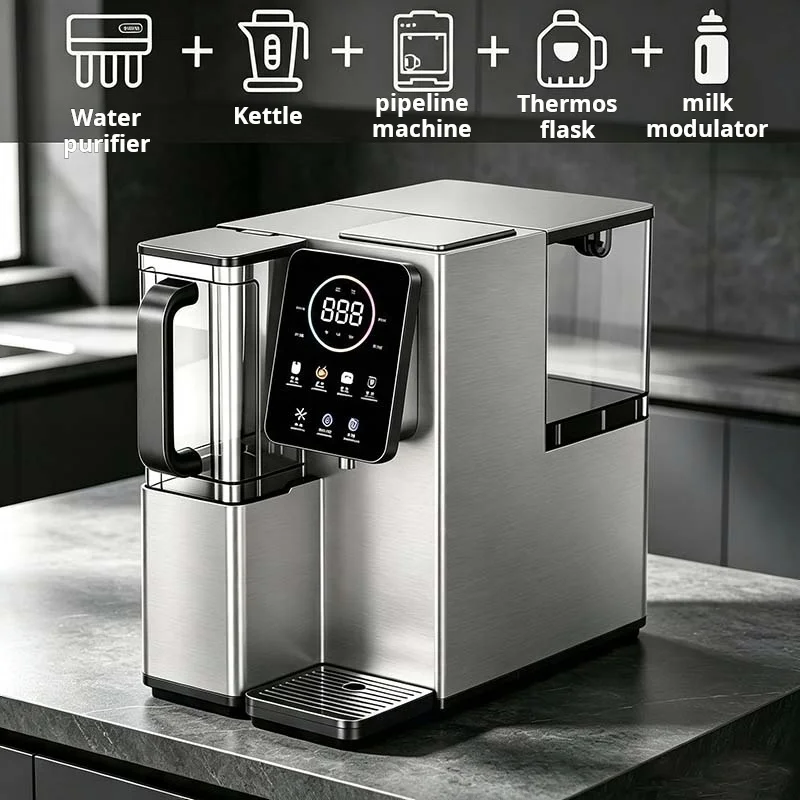 Desktop RO Water Filter Hot Cold Instant Water Dispenser, Removable Pure Water Kettle, Multi Temp Countertop Water Purifier No I