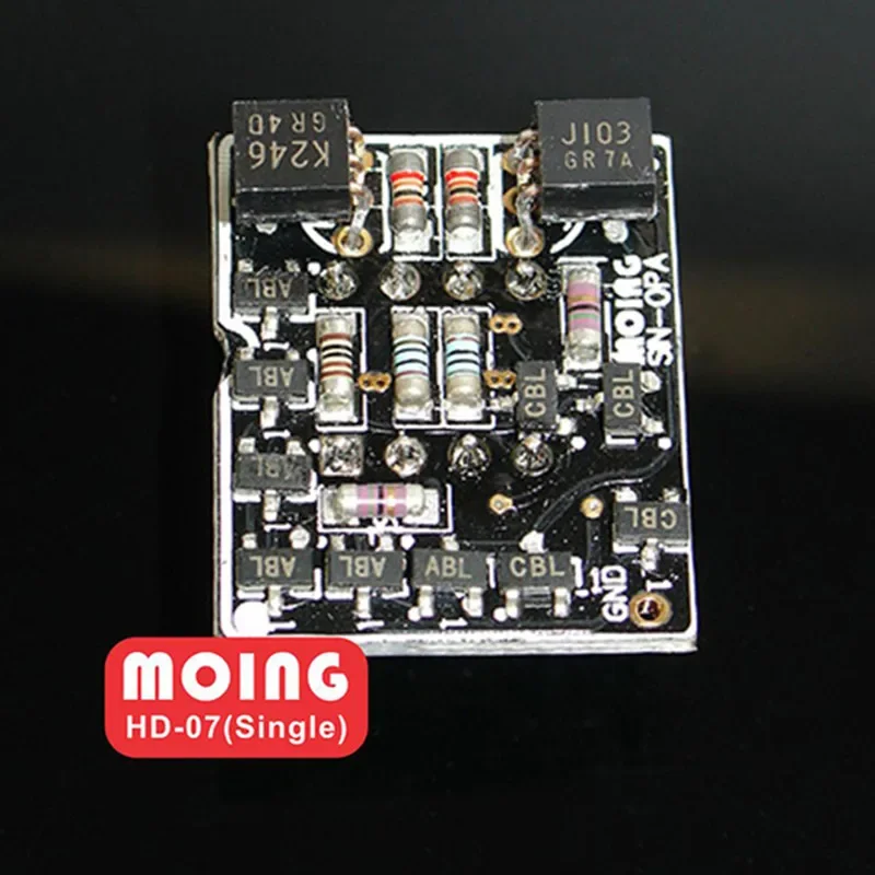 OPAMP Headphone Amplifier Module, Single Output, HD-07, Integrated Amplifier, Earphone Accessory, 2 Pcs