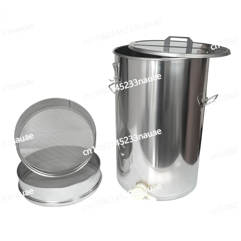 Stainless steel 70L honey tank with double layer strainer