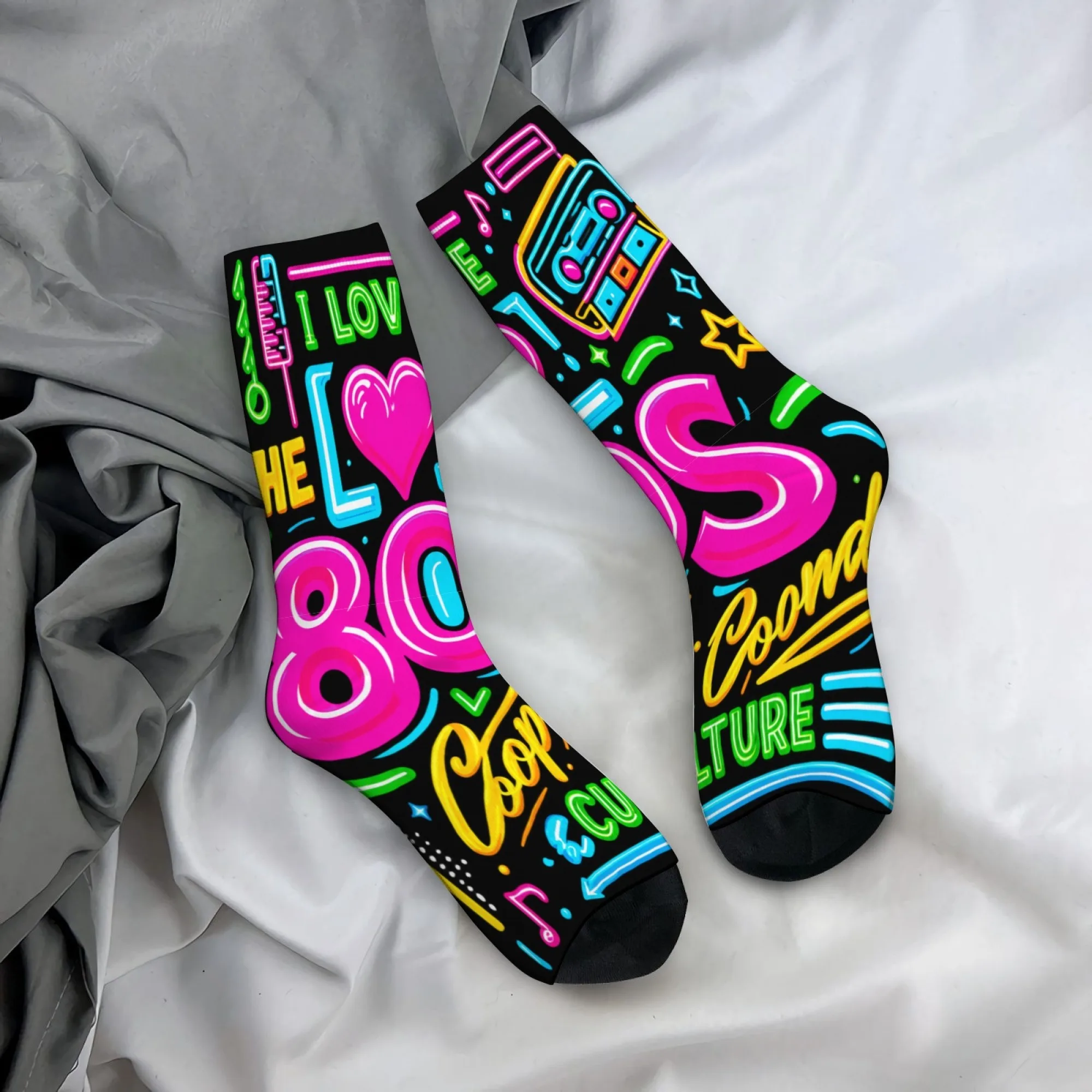 Stylish Novel Retro Harajuku-style Happy Men's Socks Skin-friendly Breathable Comfortable Socks Fun Quirky Outdoor Hip-hop Socks