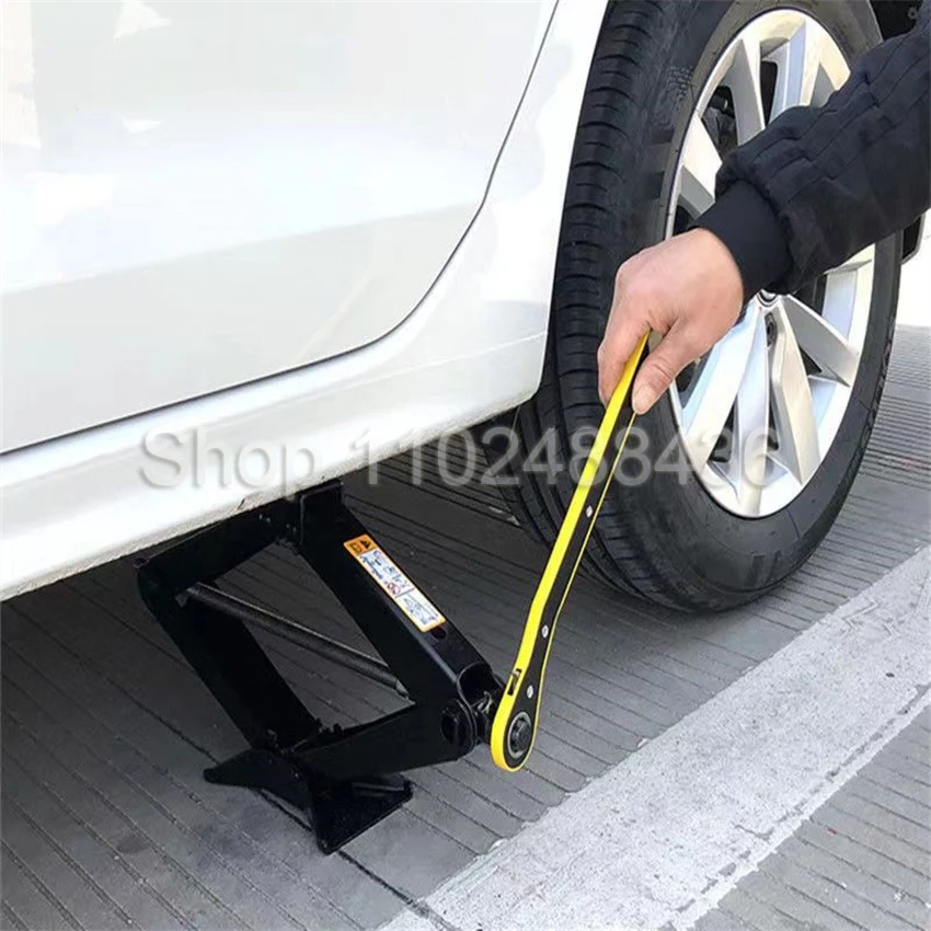 2 in 1 Car Jacks Repair Tool 1.5 Ton 2 Ton Manual Lift Jack with Labor-saving Wrench Scissor Car Jack Lifting Tools