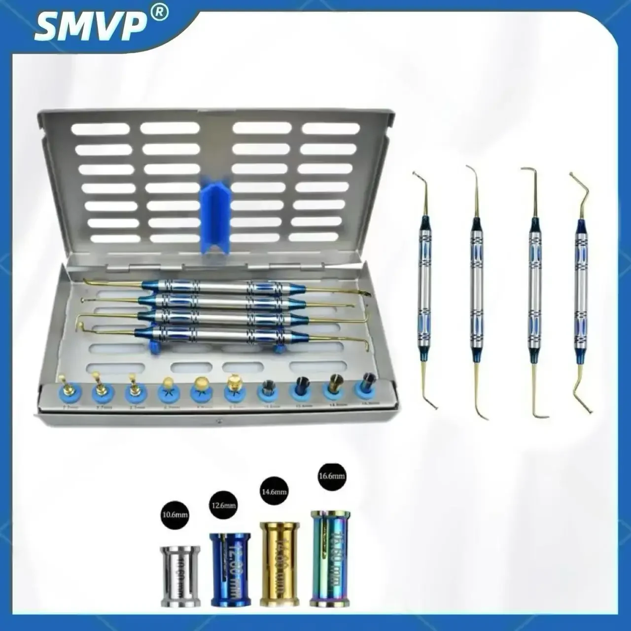 Dental Sinus Lifting Kit Guided Implant Drills Surgery Kit Stoppers Periosteal Separator Dentistry Supplies