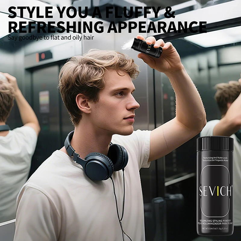 Sevich 8g Hair Powder Volumizing Hair Powder Long-Lasting Hold Refreshing Fluffy Hair Powder for Men & Women Hair Styling Powder