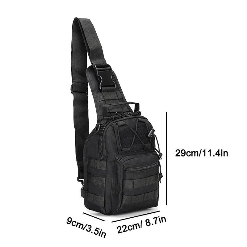 Bolsa de ombro militar tática, caminhadas, trekking, esportes, escalada, camping, caça, mochila, pesca, bolsa ao ar livre