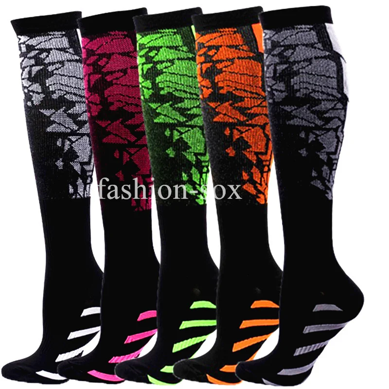 High Elastic Compression Socks Men Women Breathable Knee High Stockings For Nurse Running Travel Edema Varicose Vein Leg