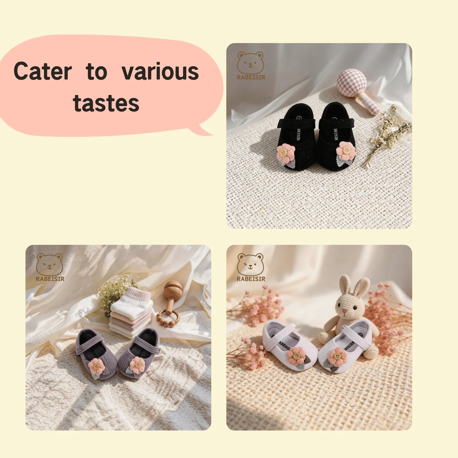 Baby-Stufen-Schuhe für Babys, erstes Paar Kleinkind-Schuhe, Babyschuhe, atmungsaktiv, rutschfest, modische Mädchen-Schuhe im Prinzessinnen-Stil – Detail 5