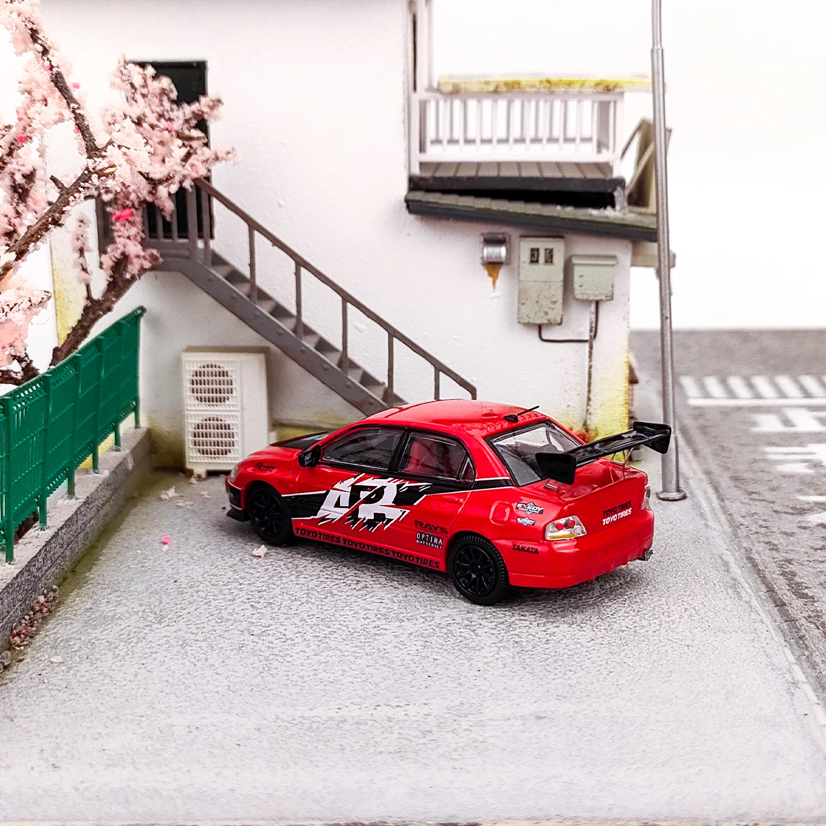 سرعة GT-Lancer EVO 9 نموذج سيارة دييكاست ، 1:64