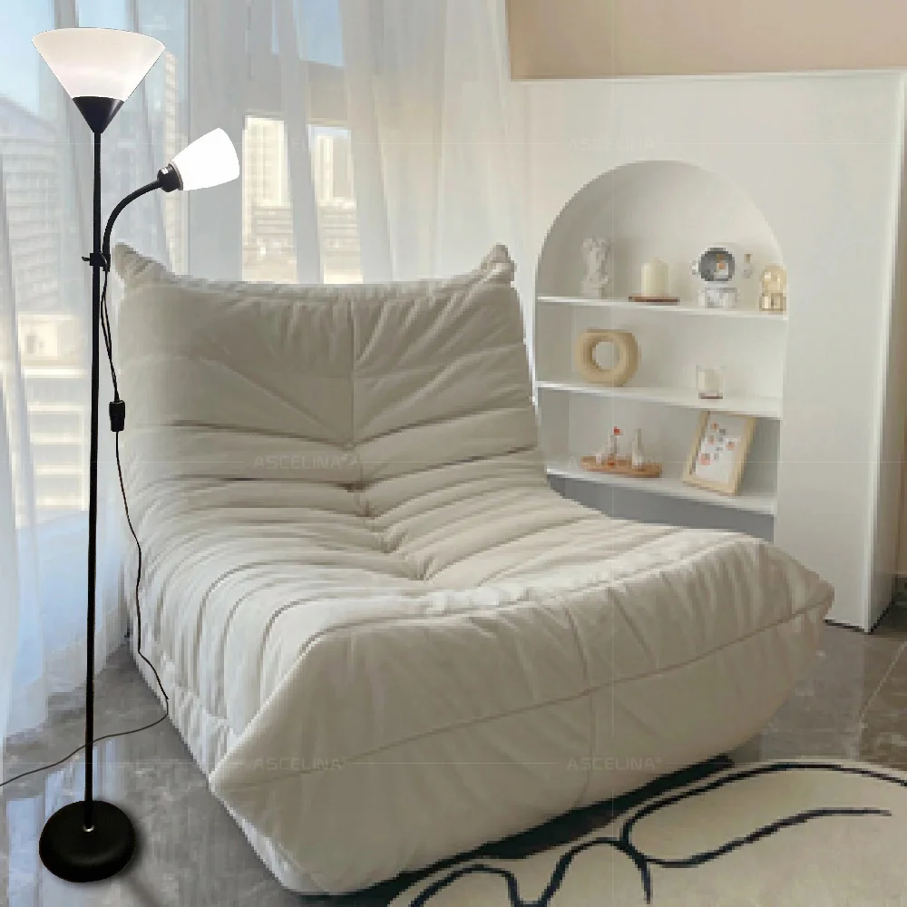 Nordic LED floor lamp modern vertical table lamp living room study bedroom bedside simple multifunctional mother and son lamp