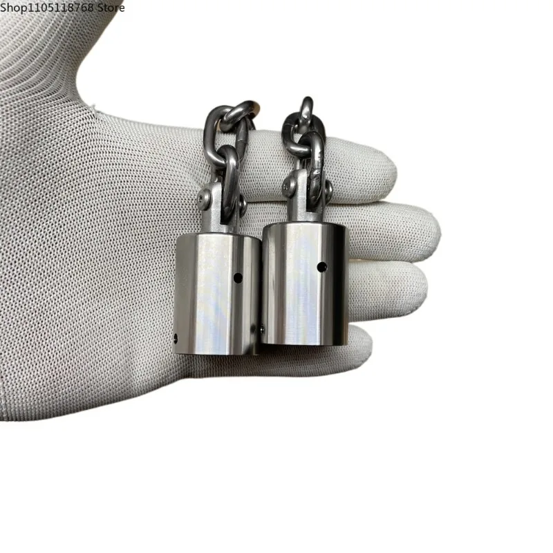 Anneaux de connexion Nunchaku en acier inoxydable – Kit de pièces de bricolage avec axes et maillons de chaîne pour le personnel à trois sections