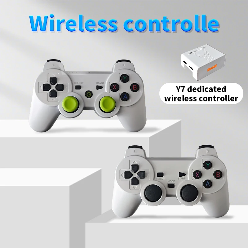 For Y7 2 PCS 2.4Ghz Wireless Gamepad USB Joystick Controller
