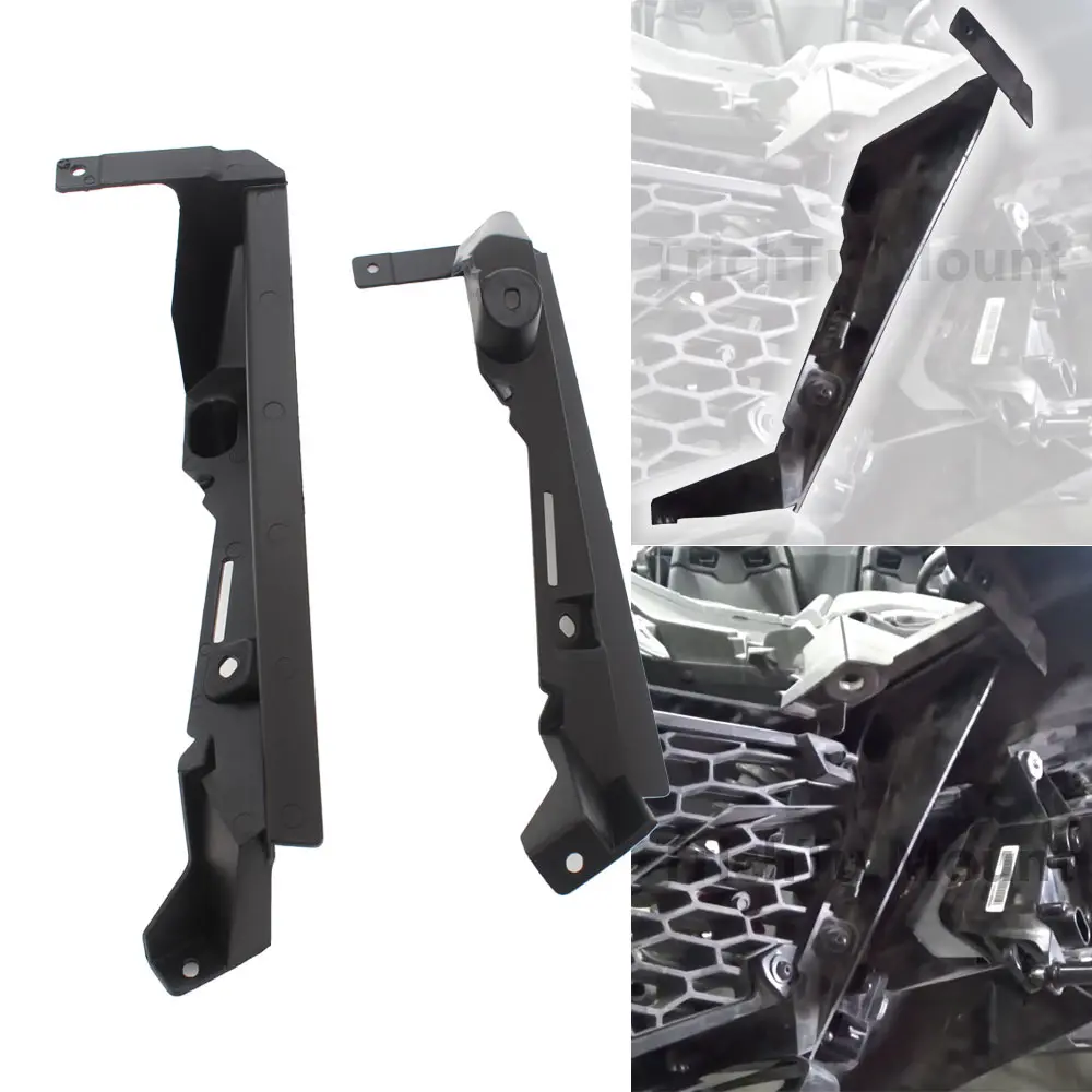 Front Cover Panel Trims Mounting Hardware Kit UTV Accessories For Can Am Maverick X3 MAX R 900 HO 2018-2019 Black ABS Plastic