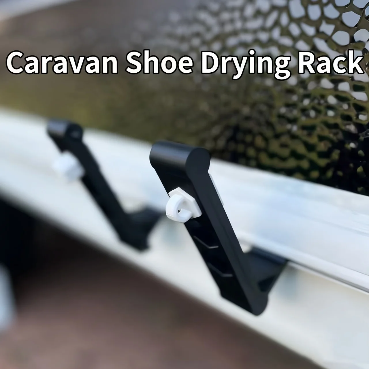 

Camper Travel Trailer Accessories: Wall-Mounted Quick-Dry Shoe Hanger, RV Guide Rail Auxiliary Slide Rail Tool