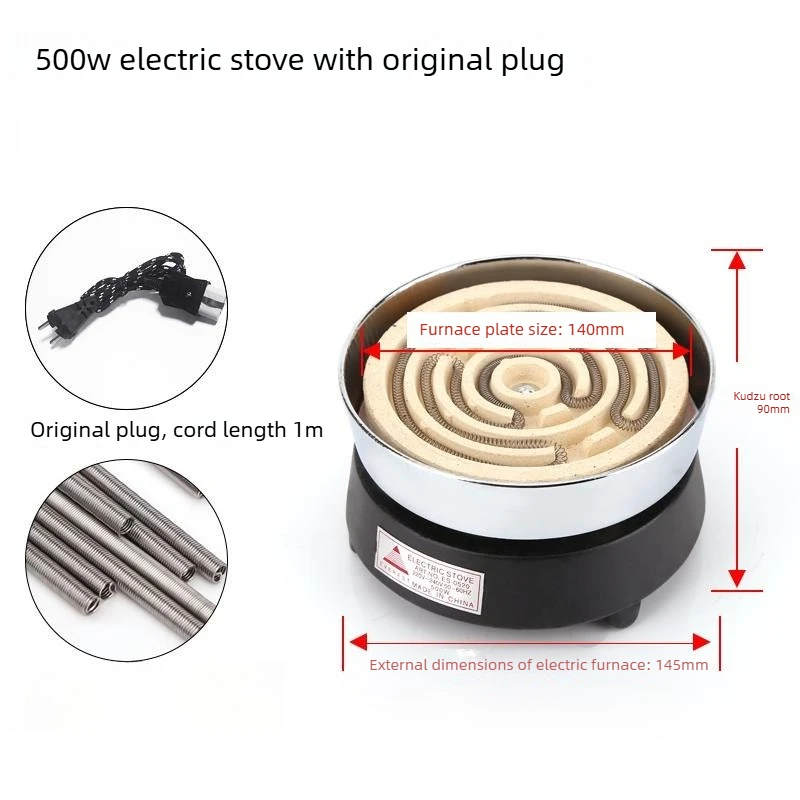 300W-3000W Adjustable Electric Hot Plate | Non-Radiation Single Burner | Lab/Industrial Heating Stove