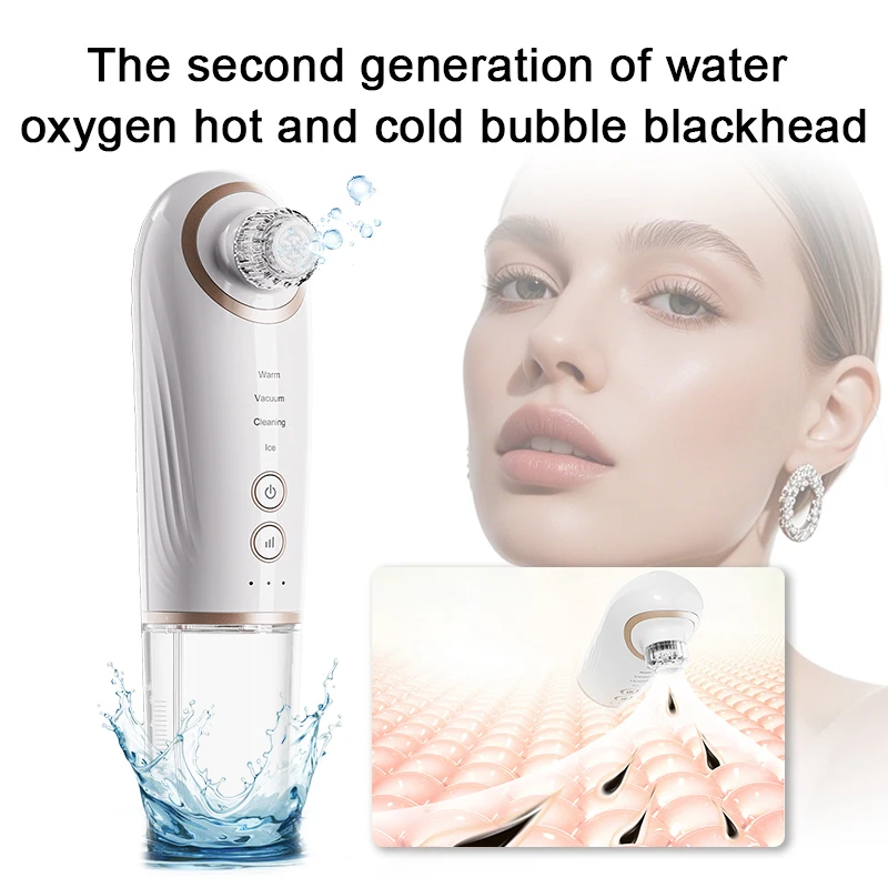 2025 Il più nuovo doppio raffreddamento-riscaldamento Aspirazione regolabile a 3 livelli Aspirapolvere per la rimozione dei punti neri Detergente per i pori Depilazione Dì addio