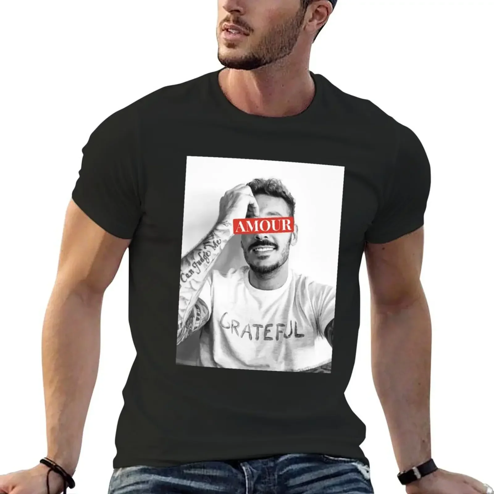 Matt Pokora - LOVE T-Shirt cotton graphic tees tees shirts graphic tee Aesthetic clothing vintage t shirt men