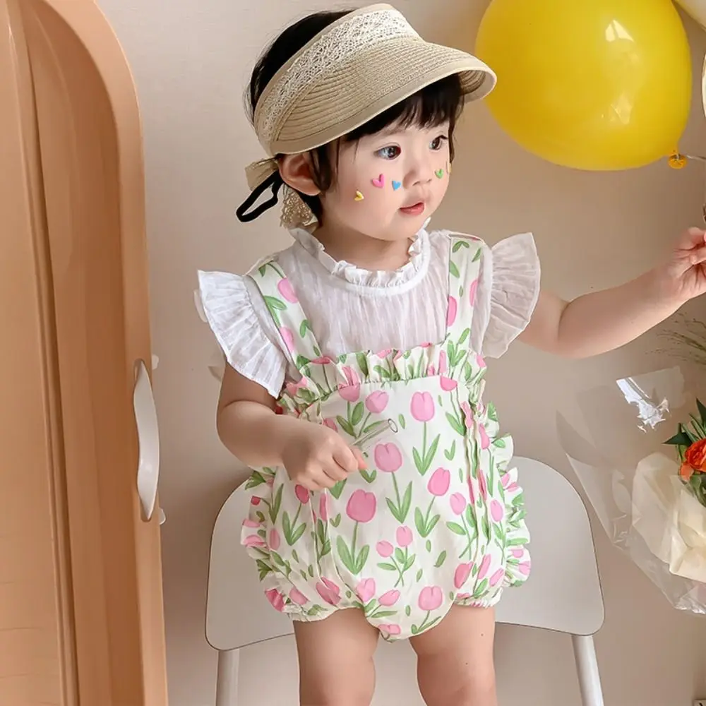 

Ins Summer Baby Straw Caps Korean Empty Top Bow Lace Straw Hat Wide Brim Beach Children Sun Hat Travel