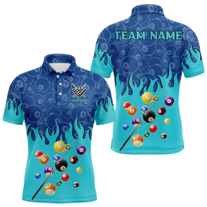 Trend Billiards Graphic 3D Printed Polo Shirts Fashion Summer Custom Name Mens Sports Polo Shirt Casual Oversized Breathable Tee