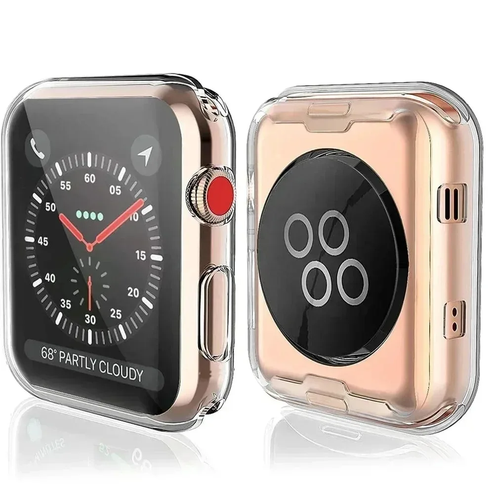 Screenprotector voor Apple Watch 46 mm 49 mm 41 mm 44 mm 40 mm 38 42 mm TPU Bumper Cover Accessoires iWatch Series Ultra 10 9 8 7 SE 6