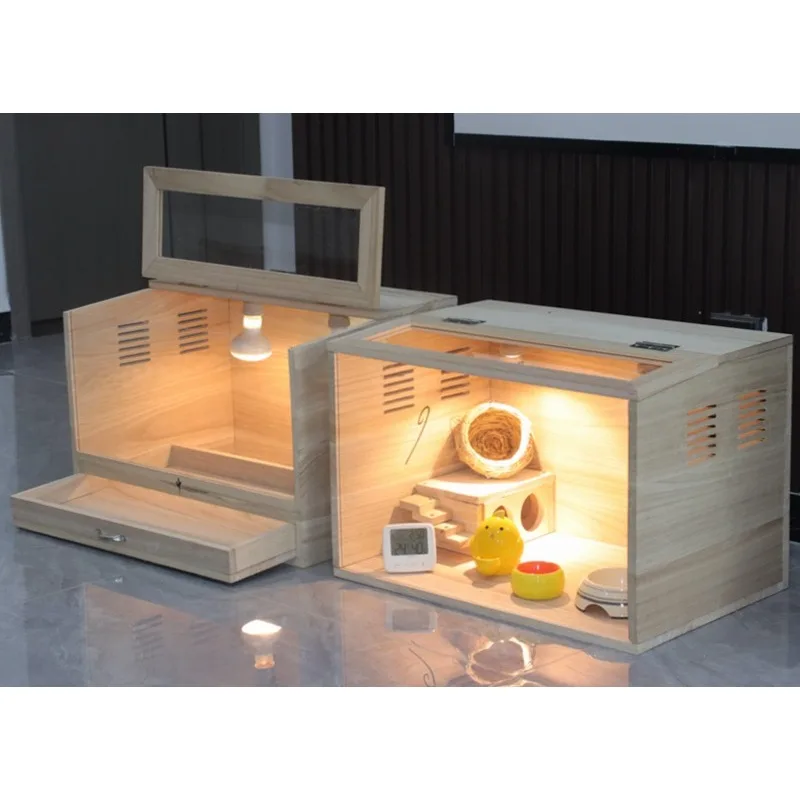 Pet villa house parrot reptile bird cage plus constant temperature